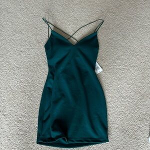 Emerald green formal dress